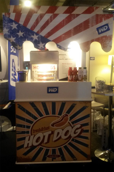 Verse broodjes hotdogs voor Western Digital